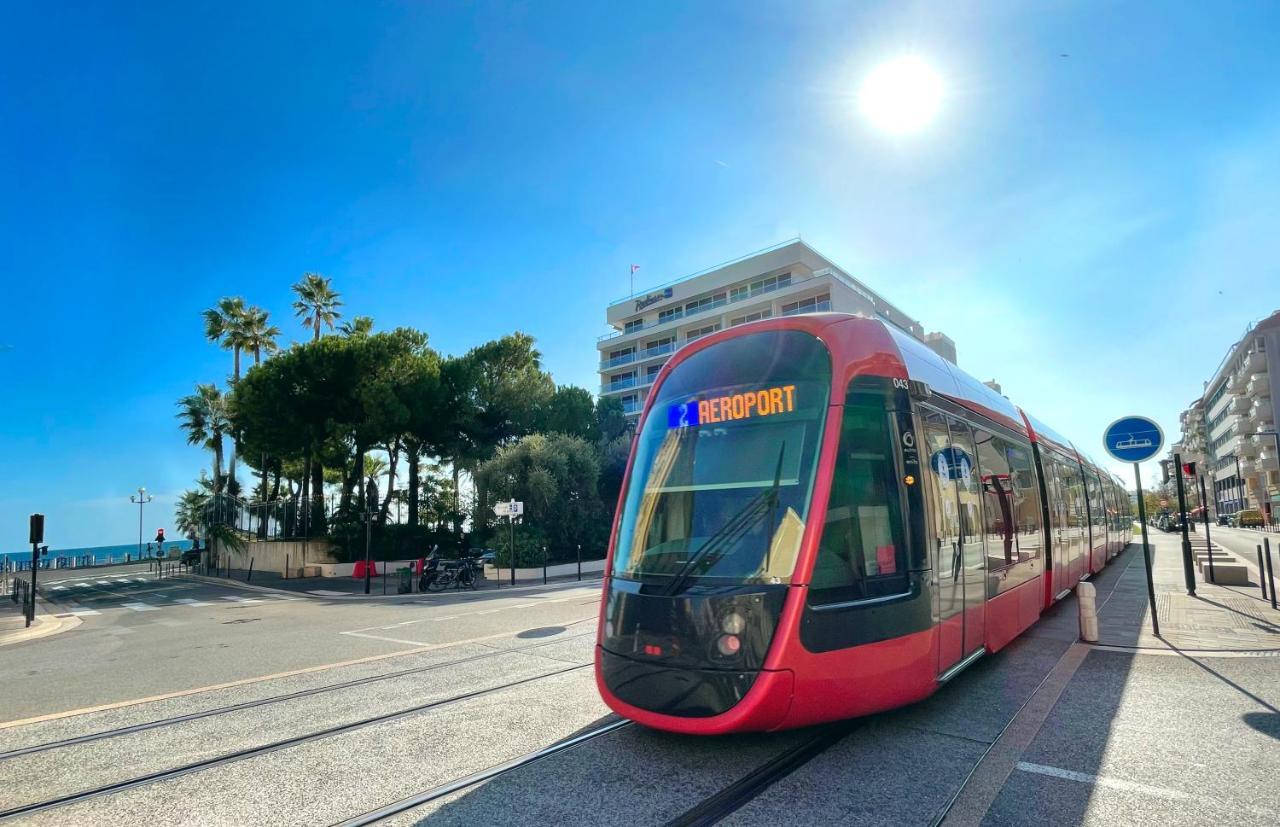 1 Min To The Beach Apartment - Kitchen - Tramway - Air Conditioner - Wifi - Promenade Des Anglais Nizza Exterior foto